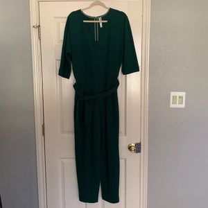 GORGEOUS Green Anthropologie Jumpsuit